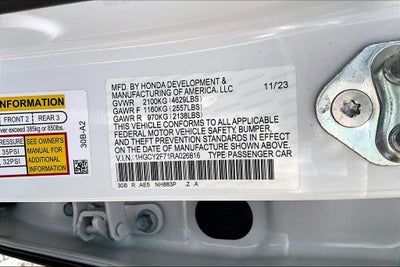2024 Honda Accord Hybrid Sport-L