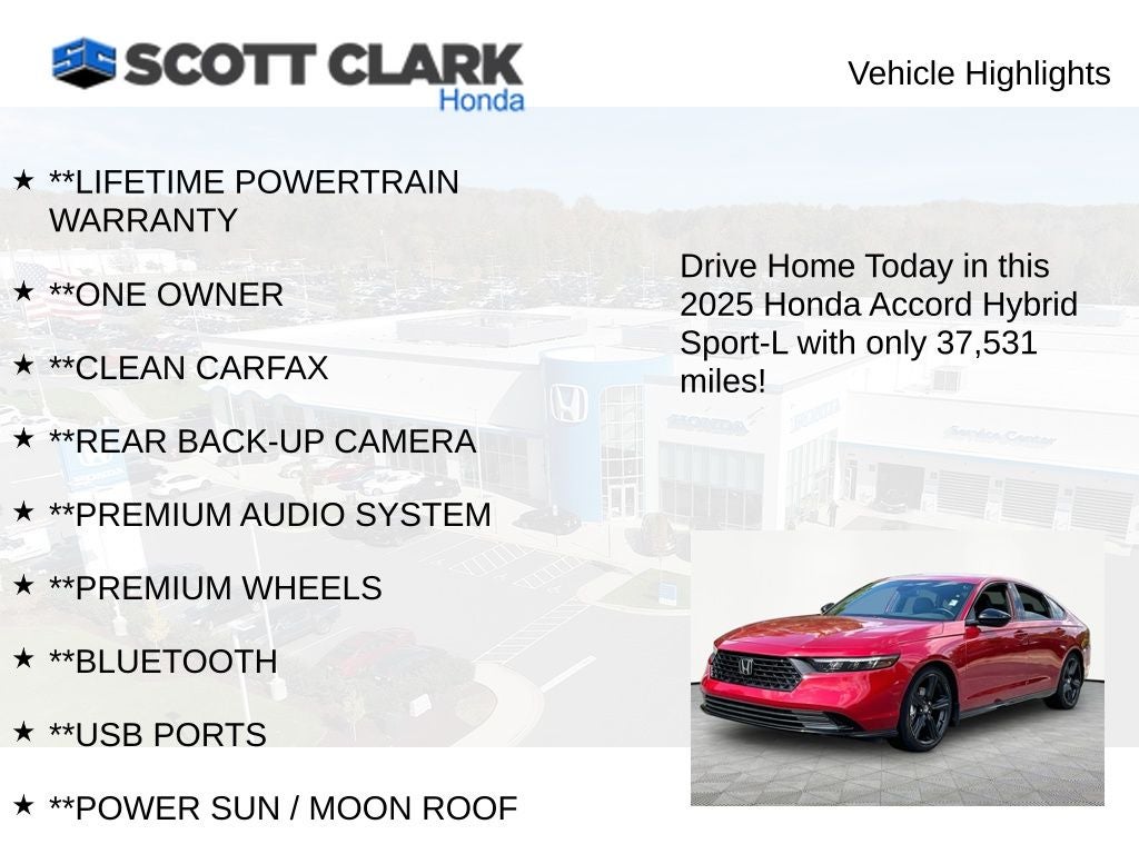 2025 Honda Accord Hybrid Sport-L