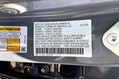 2025 Honda Accord Hybrid Sport-L