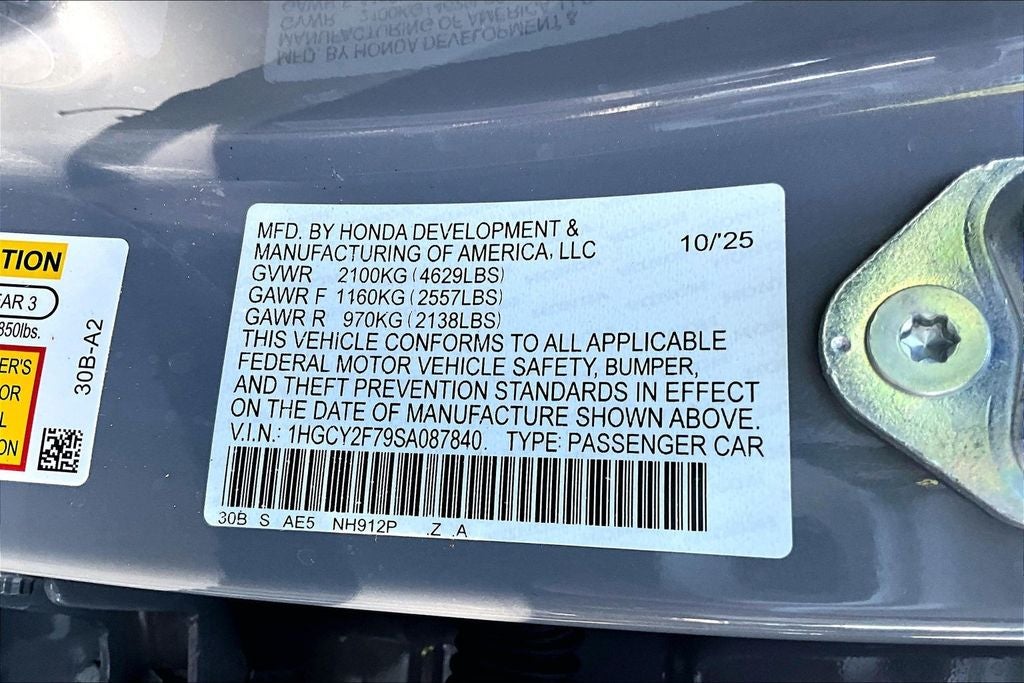 2025 Honda Accord Hybrid Sport-L