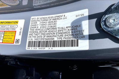 2025 Honda Accord Hybrid Touring