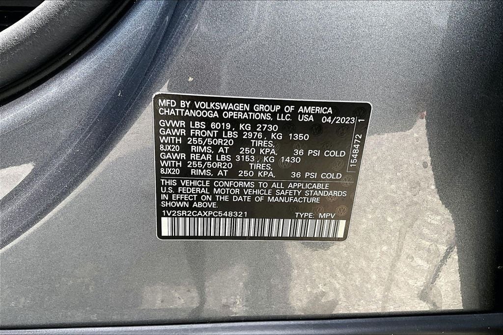 2023 Volkswagen Atlas 3.6L V6 SEL R-Line Black