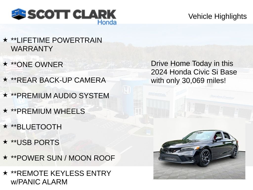 2024 Honda Civic Si Manual