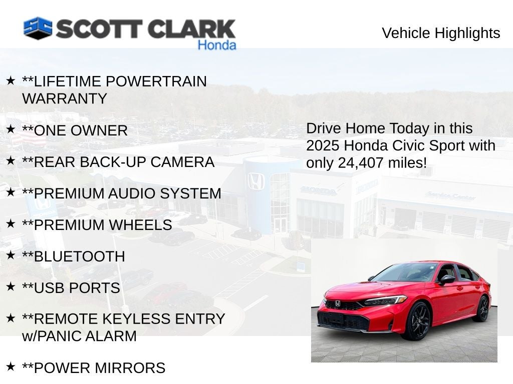2025 Honda Civic Sport