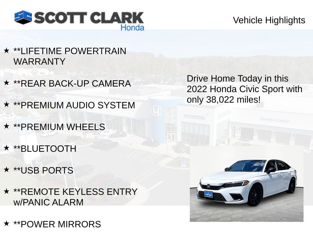 2022 Honda Civic Sport