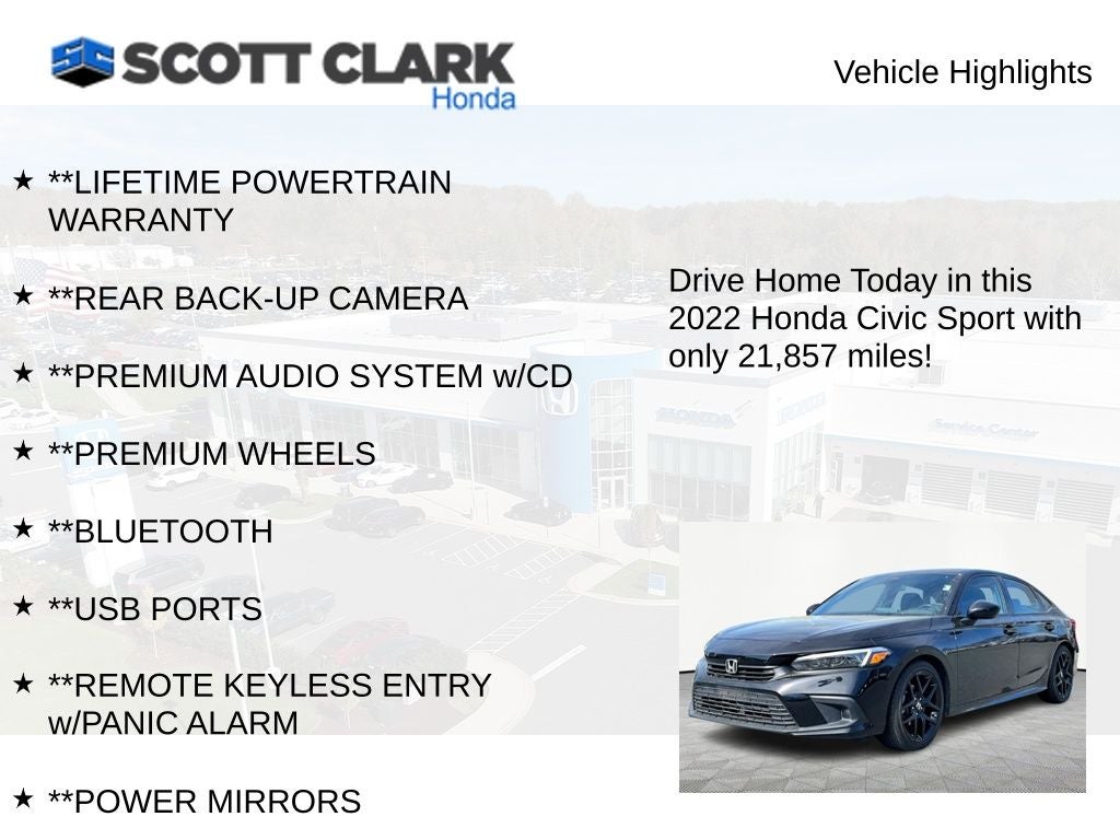 2022 Honda Civic Sport