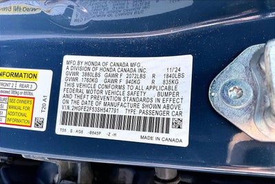 2025 Honda Civic Sport