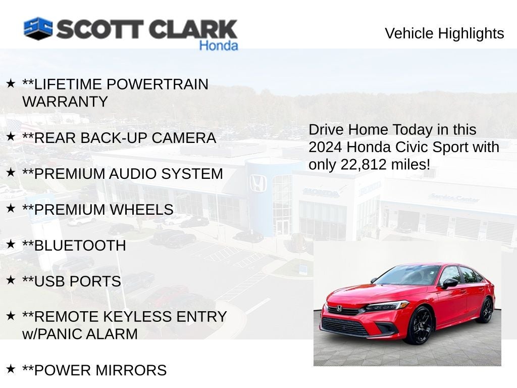 2024 Honda Civic Sport