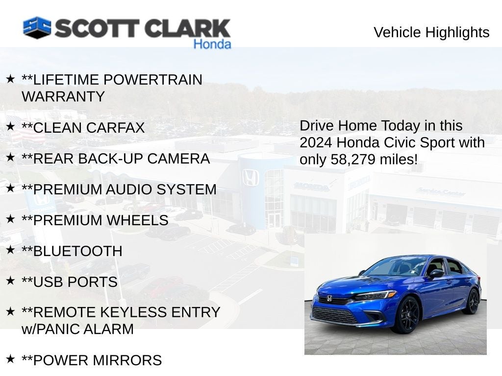 2024 Honda Civic Sport