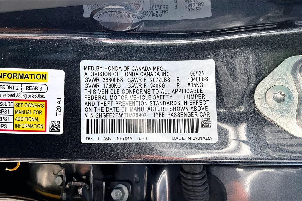 2026 Honda Civic Sport
