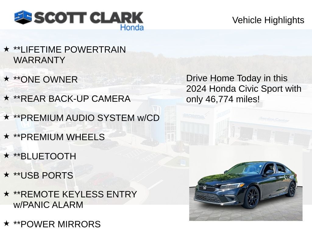 2024 Honda Civic Sport