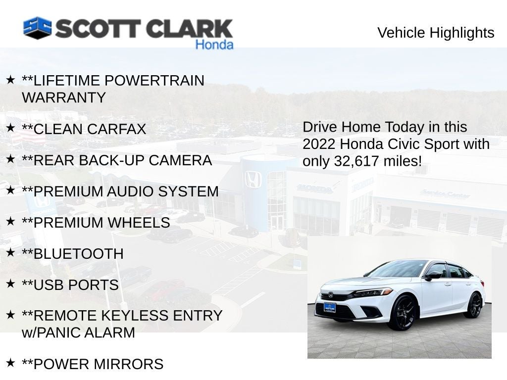 2022 Honda Civic Sport
