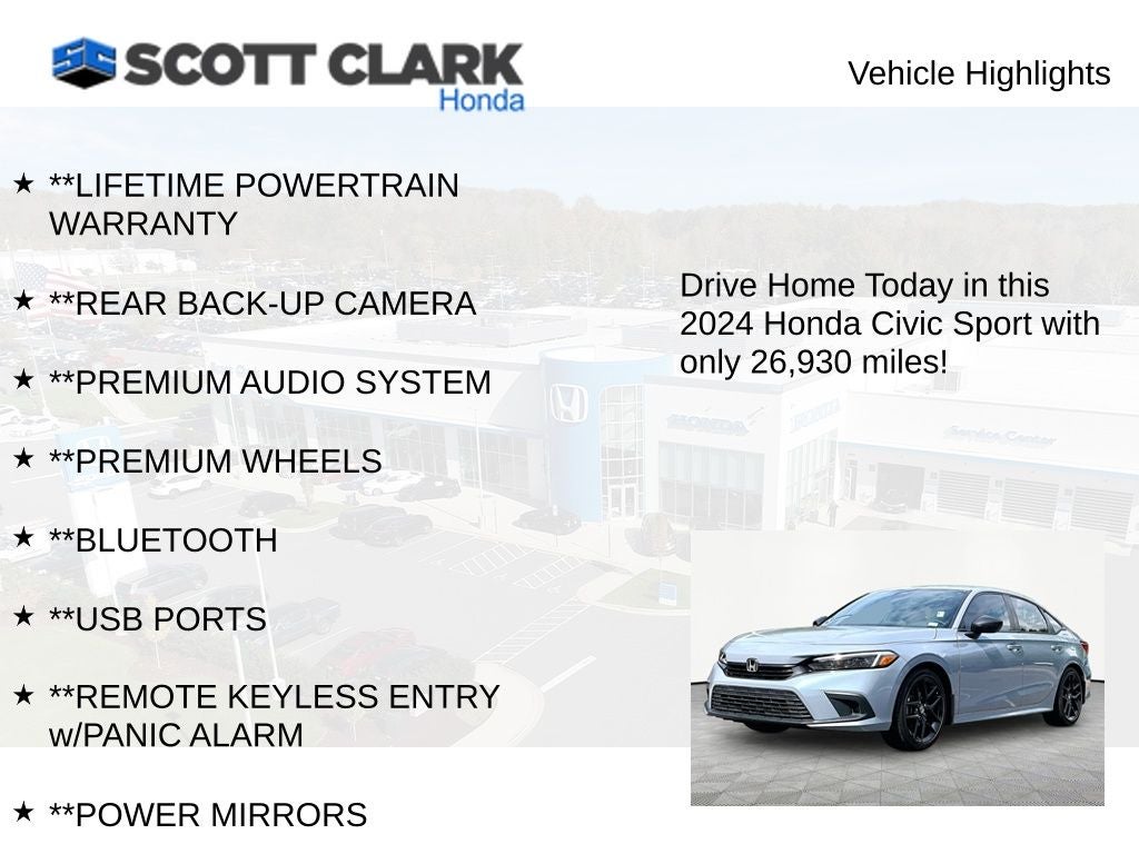 2024 Honda Civic Sport