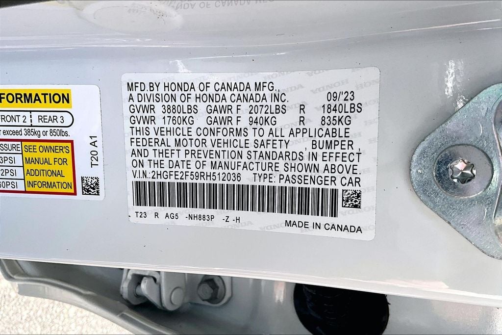 2024 Honda Civic Sport