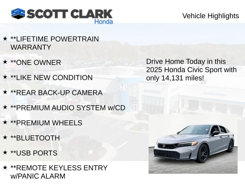 2025 Honda Civic Sport