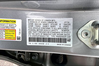 2025 Honda Civic Sport