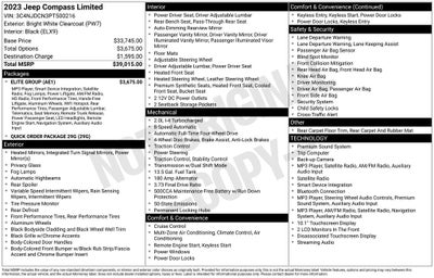 2023 Jeep Compass Limited