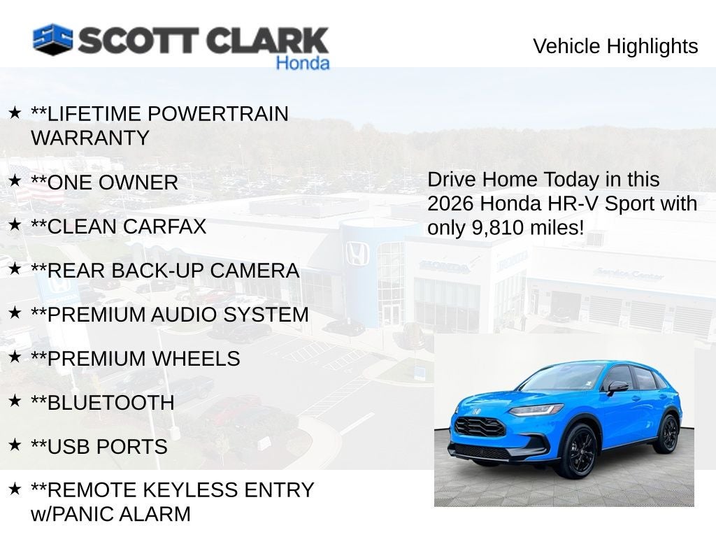 2026 Honda HR-V Sport