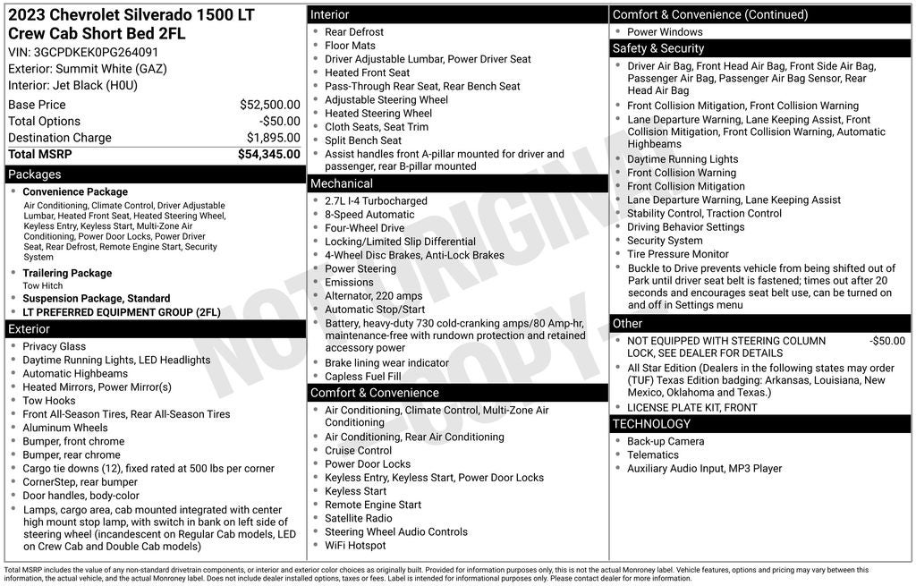2023 Chevrolet Silverado 1500 LT