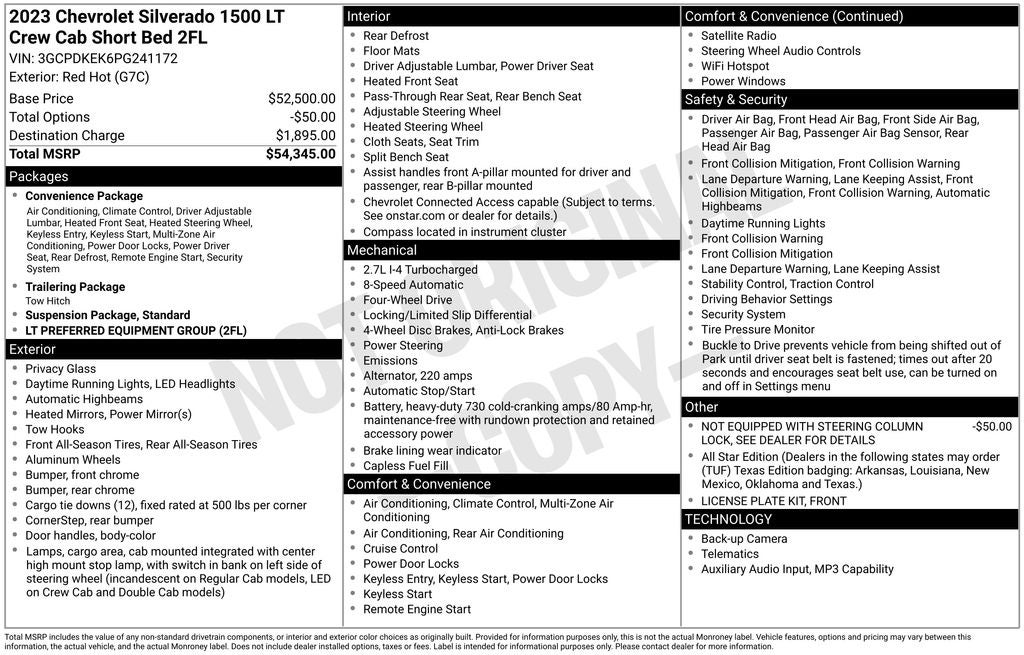 2023 Chevrolet Silverado 1500 LT