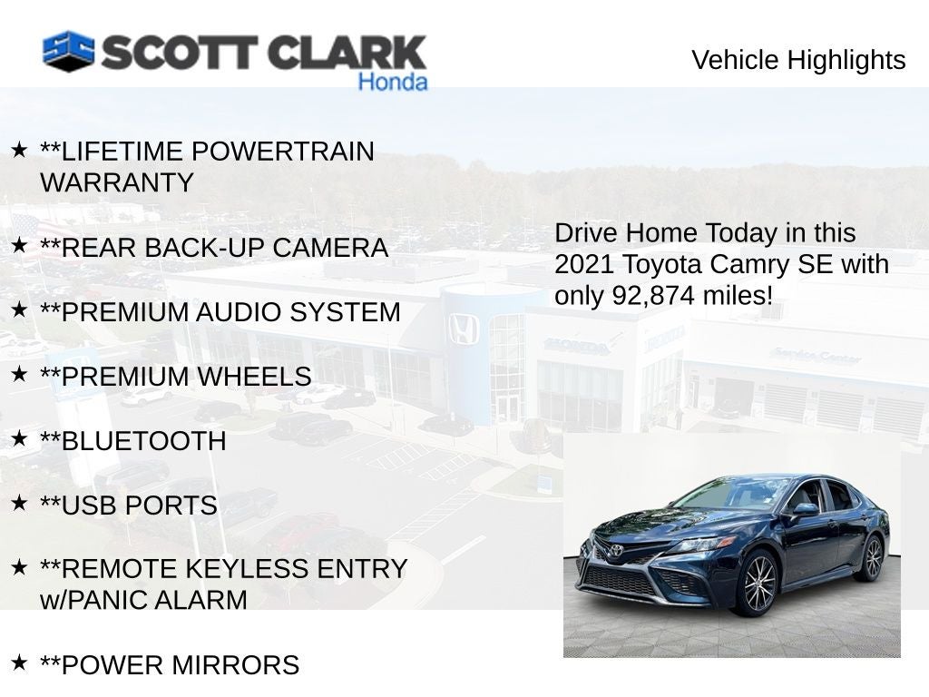 2021 Toyota Camry SE