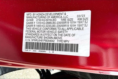 2023 Honda Odyssey Touring