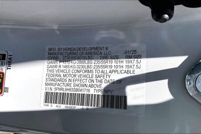 2025 Honda Odyssey Elite
