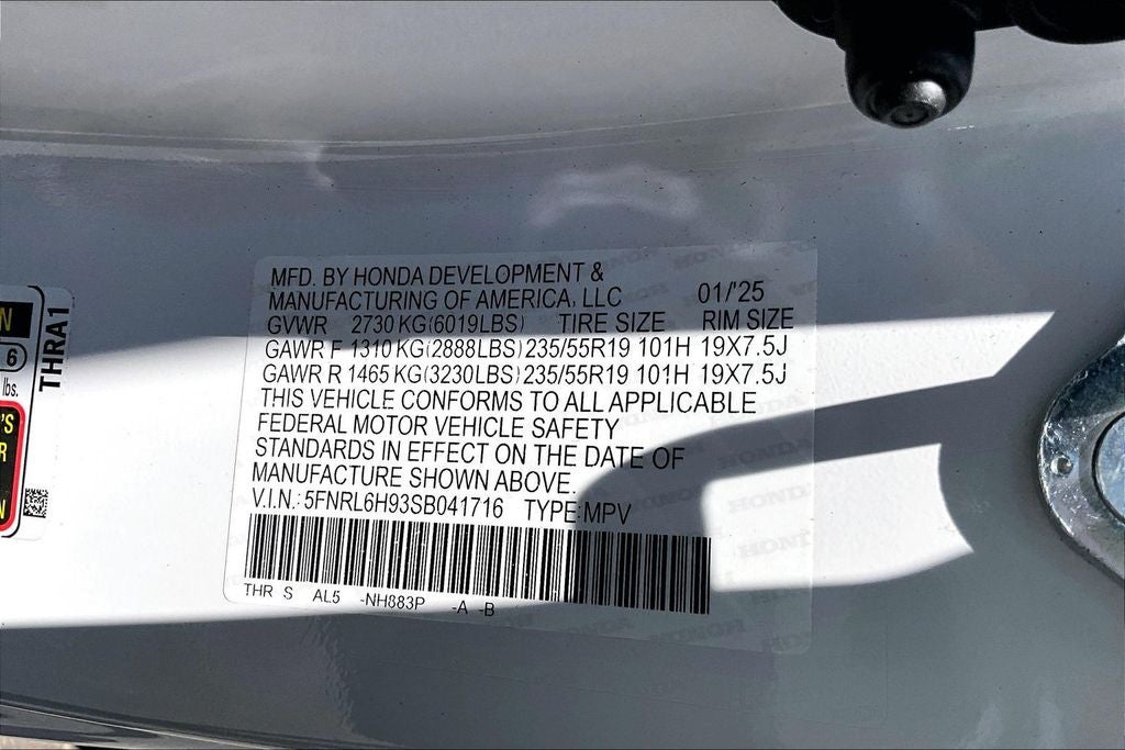 2025 Honda Odyssey Elite
