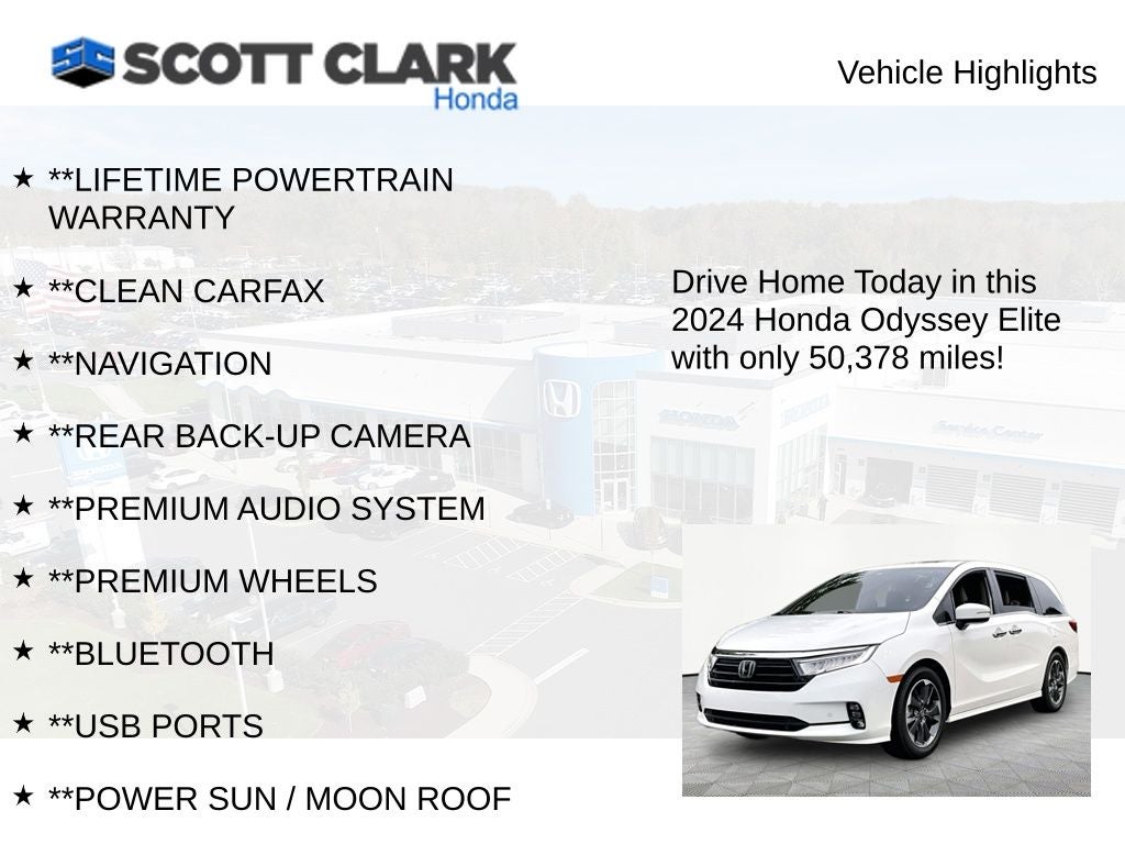 2024 Honda Odyssey Elite
