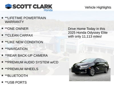 2025 Honda Odyssey Elite