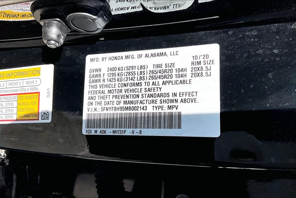 2021 Honda Passport Touring