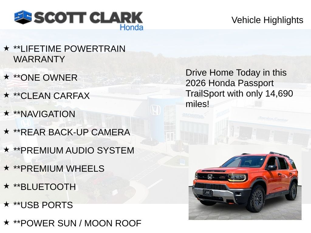2026 Honda Passport TrailSport