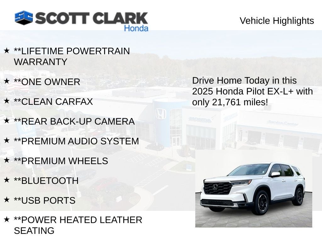 2025 Honda Pilot EX-L+