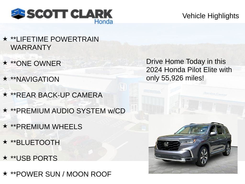 2024 Honda Pilot Elite