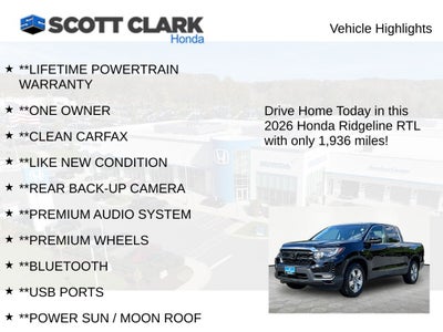 2026 Honda Ridgeline RTL