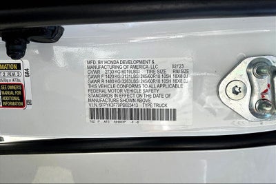 2023 Honda Ridgeline RTL-E