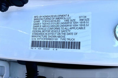 2024 Honda Ridgeline Black Edition