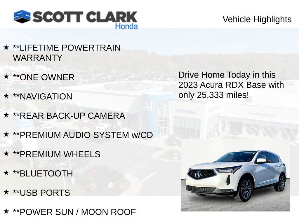 2023 Acura RDX w/Technology Package