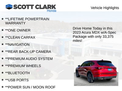 2023 Acura MDX w/A-Spec Package