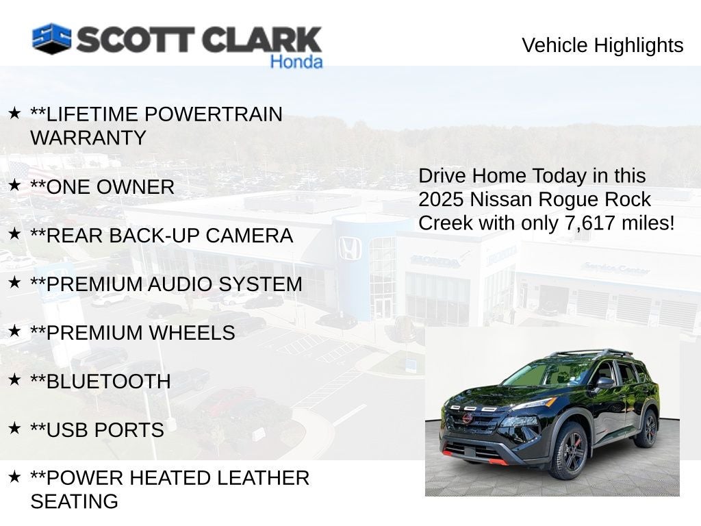 2025 Nissan Rogue Rock Creek