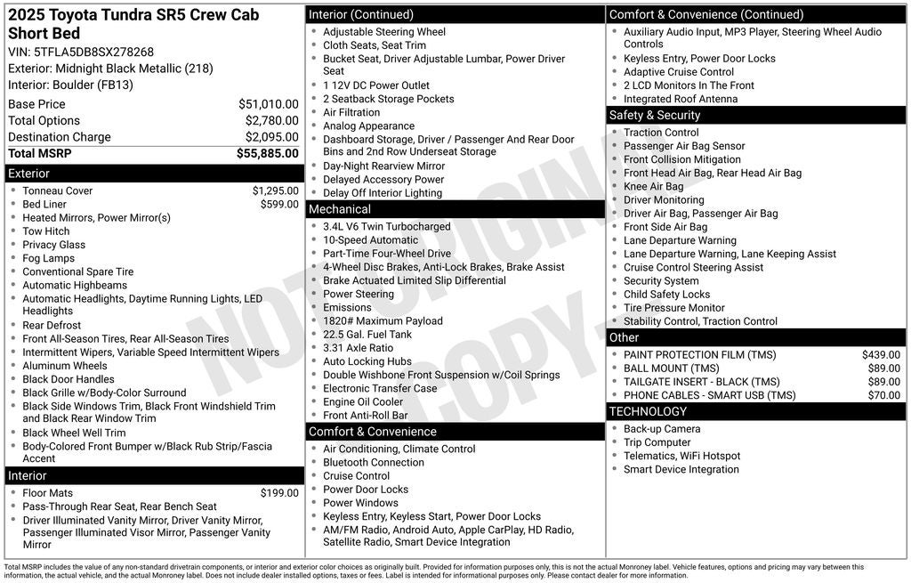 2025 Toyota Tundra SR5