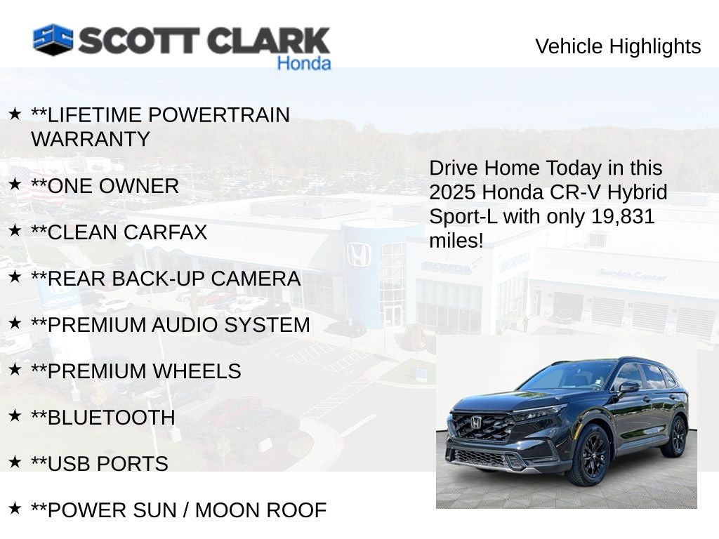 2025 Honda CR-V Hybrid Sport-L