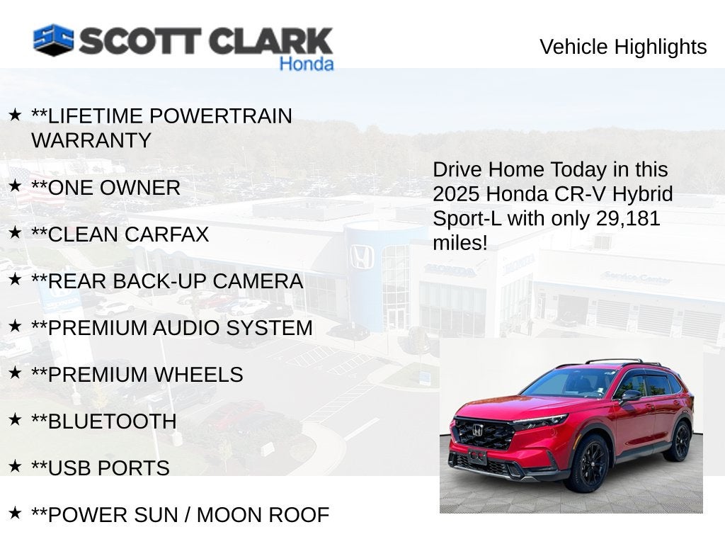 2025 Honda CR-V Hybrid Sport-L