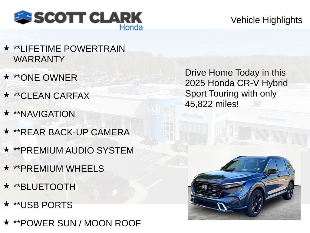 2025 Honda CR-V Hybrid Sport Touring