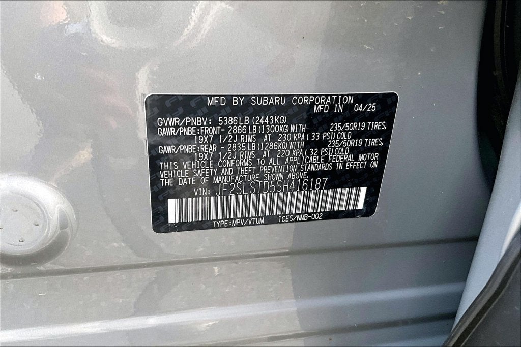 2025 Subaru Forester Hybrid Touring Hybrid