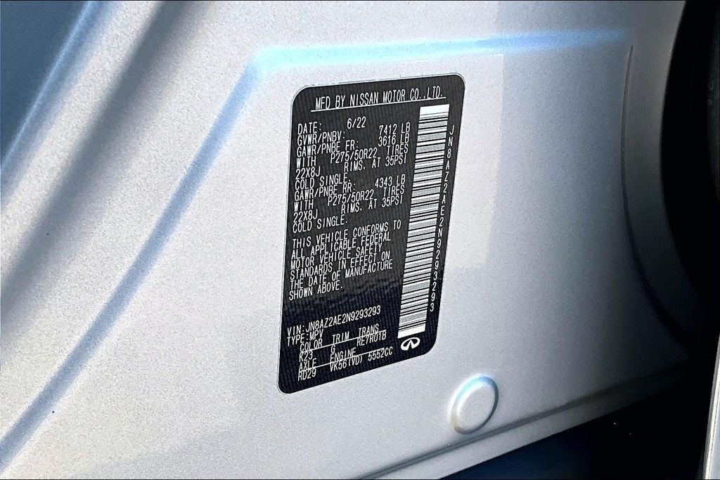 2022 INFINITI QX80 PREMIUM SELECT