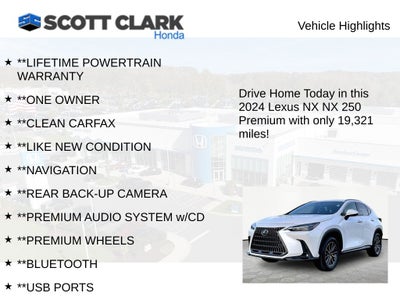 2024 Lexus NX NX 250 Premium