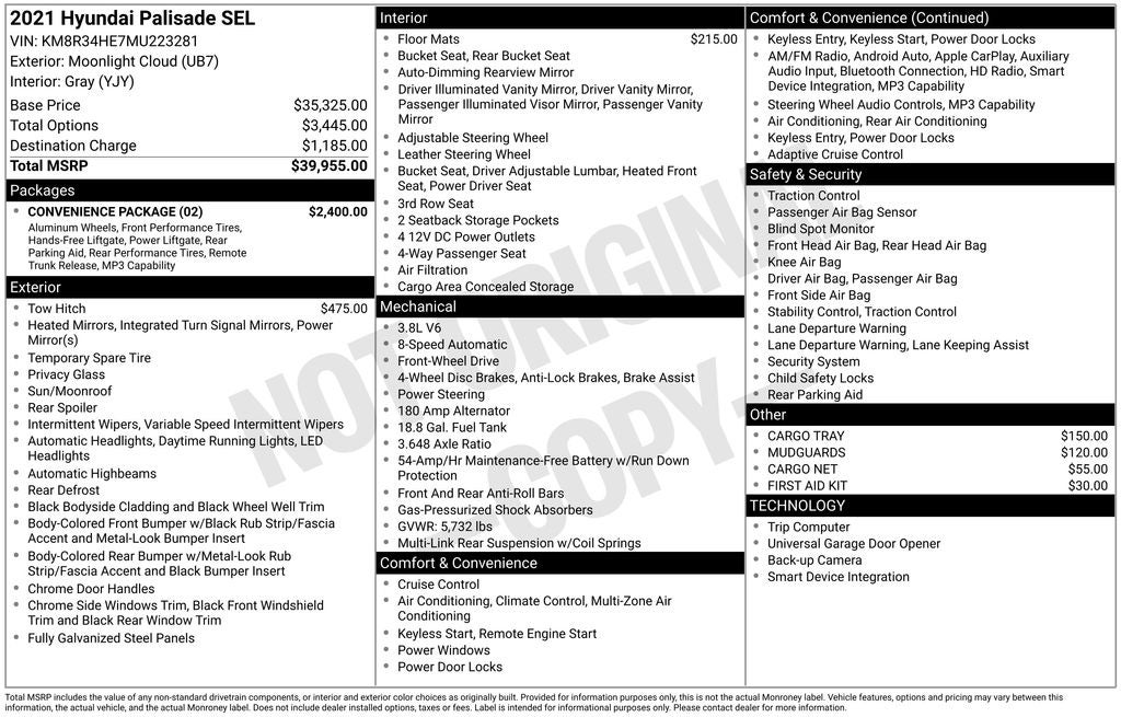 2021 Hyundai Palisade SEL
