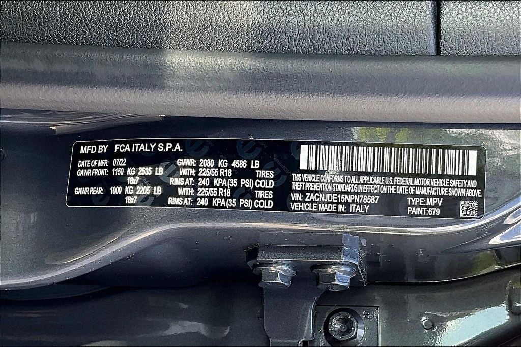2022 Jeep Renegade Altitude