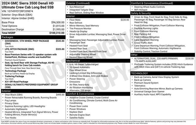 2024 GMC Sierra 3500HD Denali Ultimate 4D Crew Cab
